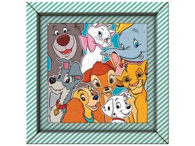 Disney állatfigurák 60db-os puzzle kerettel - Clementoni
