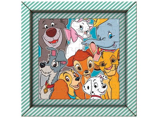 Disney állatfigurák 60db-os puzzle kerettel - Clementoni