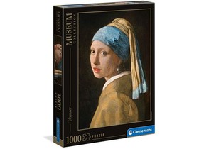 Vermeer - Leány gyöngy fülbevalóval Múzeum puzzle 1000db-os - Clementoni