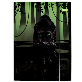 Spirit: Panther fekete párduc gumis mappa A/4-es méretben