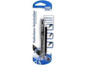Spirit: Radírozható fekete zselés toll 0,7mm-es tartalék tollbetéttel