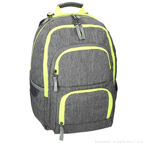 Spirit: E-Bag szürke és neon lekerekített iskolatáska, hátizsák