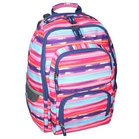 Spirit: E-Bag színes csíkos lekerekített iskolatáska, hátizsák