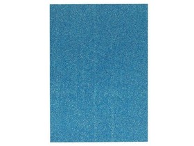 Spirit: Csillámos dekorációs habszivacs lap kék színben A/4 1db