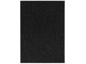 Spirit: Öntapadós csillámos dekorációs habszivacs lap fekete színben A/4 1db