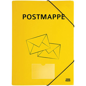 Spirit: Postmappe sárga PVC gumis dosszié A4-es