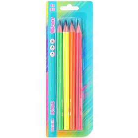 Spirit: Jumbo HB grafit ceruza szett neon külsővel 4db-os