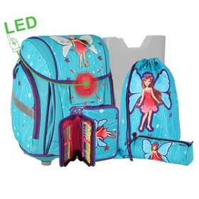 Spirit: Fairy 5db-os 3D ergonomikus LED-es iskolatáska szett