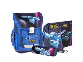 Spirit: Space mintás iskolatáska, hátizsák 4db-os szett