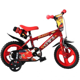 Cars piros gyerek bicikli 12-es méretben - Dino Bikes kerékpár