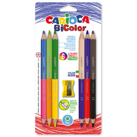 Jumbo színes ceruza szett hegyezővel 6db - Carioca