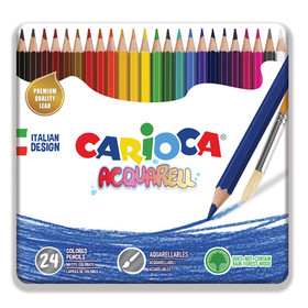 Akvarell színes ceruza 24db-os szett fém dobozban - Carioca