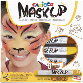 Carioca Maskup: Tigris arcfestő szett 3 színnel