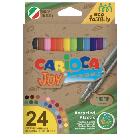 Eco Family Joy 24db-os színes filctoll szett - Carioca