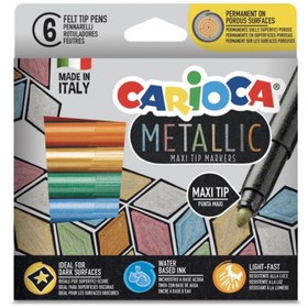 Metallic MaxiTip 6db-os filctoll szett - Carioca