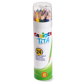 Tita 24db-os színes ceruza szett henger tokban - Carioca