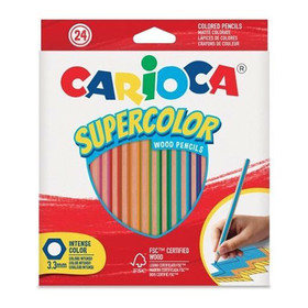 Supercolor színes ceruza 24db-os szett - Carioca