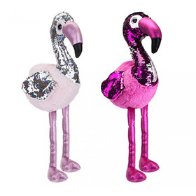 Shimmeez: Simiflitter Flamingó 35 cm-es plüss figura kétféle változatban