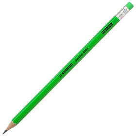 Stabilo: Swano neon zöld radíros grafit ceruza HB