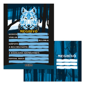 Ars Una: Nightwolf 10 db-os meghívó szett borítékkal