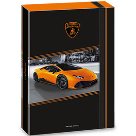 Ars Una: Lamborghini narancssárga gumis füzetbox A/4-es