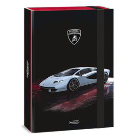 Ars Una: Lamborghini piros gumis füzetbox A/4-es