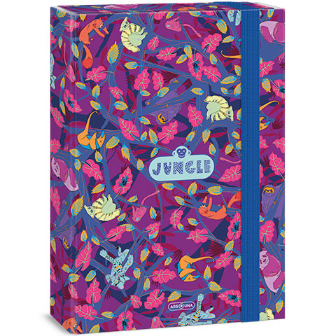 Ars Una: Jungle lila-kék színű füzetbox A/4