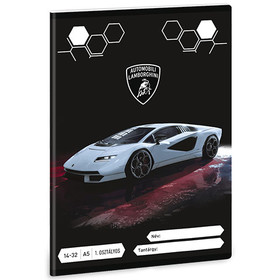 Ars Una: Lamborghini szürke 1.osztályos vonalas füzet A/5 14-32