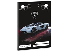 Ars Una: Lamborghini szürke 2.osztályos vonalas füzet A/5 16-32