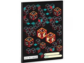 Ars Una: Geek - kockafej 3. osztályos vonalas füzet 32 lapos A/5