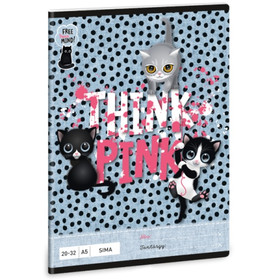 Ars Una: Think Pink sima füzet A/5 20-32