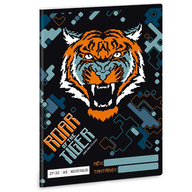 Roar of the Tiger 4.osztályos kockás füzet A/5