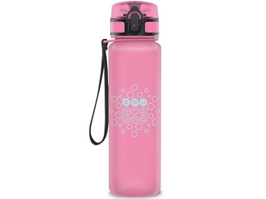 Ars Una: Matt rózsaszín BPA-mentes kulacs 600ml