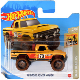 Hot Wheels: '70 Dodge Power Wagon kisautó 1/64 - Mattel