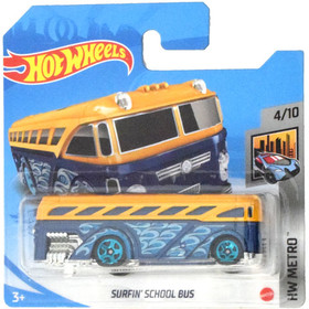 Hot Wheels: Surfin' School Bus kisautó 1/64 - Mattel