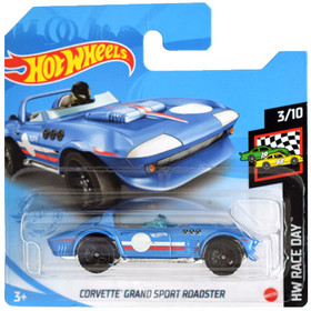 Hot Wheels: Corvette Grand Sport Roadster kék 1/64 kisautó - Mattel
