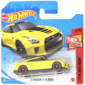 Hot Wheels: '17 Nissan GT-R (R35) sárga kisautó 1/64 - Mattel