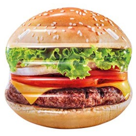 Intex: Hamburger felfújható gumimatrac 145x142cm