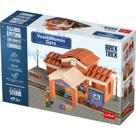 Brick Trick Téglából építünk: Vasútállomás építőjáték - Trefl