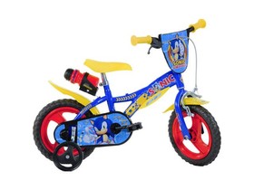 Sonic kék-sárga gyerek bicikli 12-es méretben - Dino Bikes kerékpár