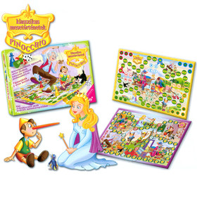 Pinokkió Két mesés társasjáték - D-Toys