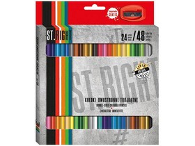 St.Right Kétvégű színes ceruza 24db-os szett hegyezővel