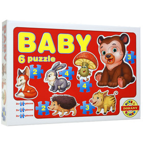 Baby Puzzle erdei állatok - D-Toys
