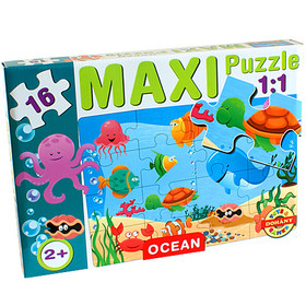 Maxi puzzle tengeri állatokkal - D-Toys