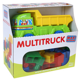 Maxi Blocks építőkockák dömperrel - D-Toys