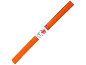 ICO: Süni krepp papír narancssárga színben 200x50cm
