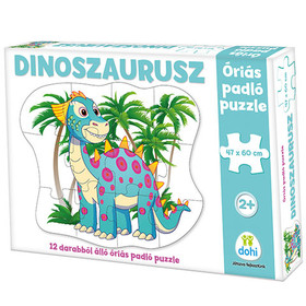 Dinoszaurusz óriás padló puzzle 12db-os