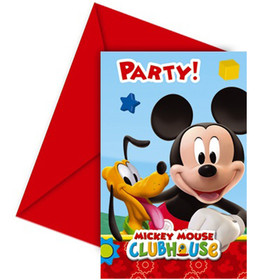 Mickey Club House meghívó és boríték 6 db