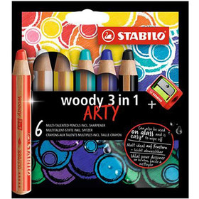 Stabilo Woody 3in1 ARTY színes ceruza szett 6db-os