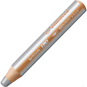 Stabilo Woody 3in1 színes ceruza ezüst színben